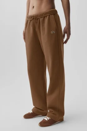 Spodnie dresowe Accolade z prostymi nogawkami – Sun Kissed Brown