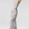 Spodnie dresowe Accolade z prostymi nogawkami w stylu „washed” – Grey Sky Wash