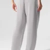 Spodnie dresowe Accolade z prostymi nogawkami w stylu „washed” – Grey Sky Wash