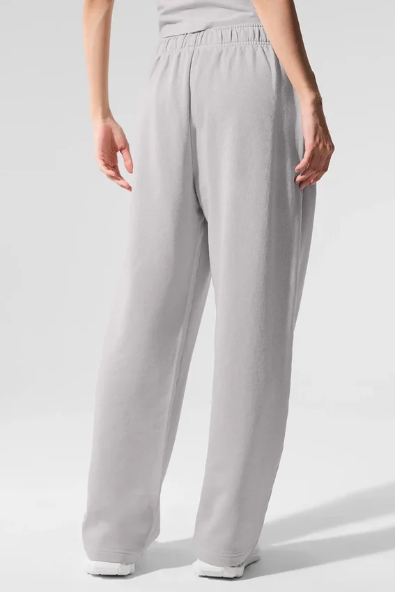 Spodnie dresowe Accolade z prostymi nogawkami w stylu „washed” – Grey Sky Wash