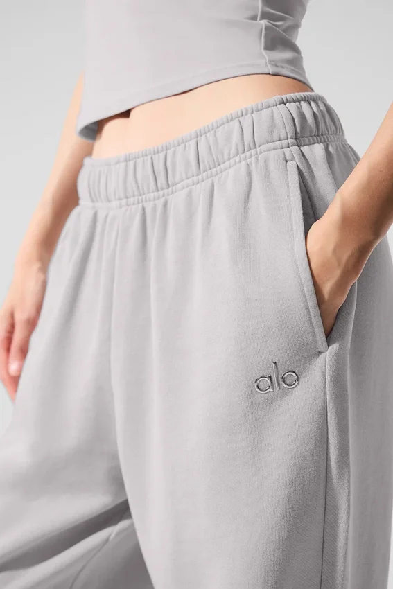 Spodnie dresowe Accolade z prostymi nogawkami w stylu „washed” – Grey Sky Wash