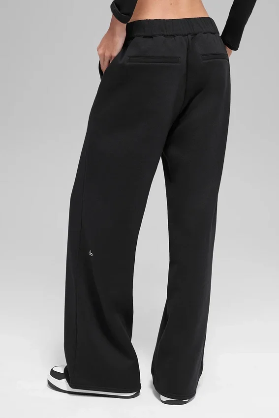 Spodnie dresowe High-Waist – czarne