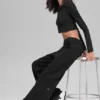 Spodnie dresowe High-Waist – czarne