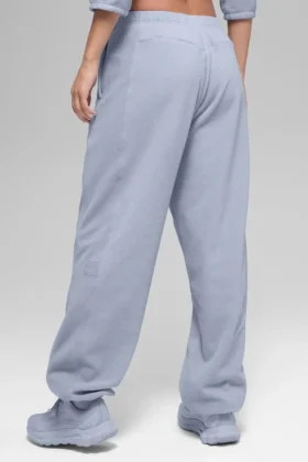 Spodnie dresowe Retreat z polaru High-Waist – Winter Frost
