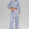 Spodnie dresowe Retreat z polaru High-Waist – Winter Frost
