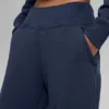 Spodnie dresowe Serenity z szerokimi nogawkami – Navy
