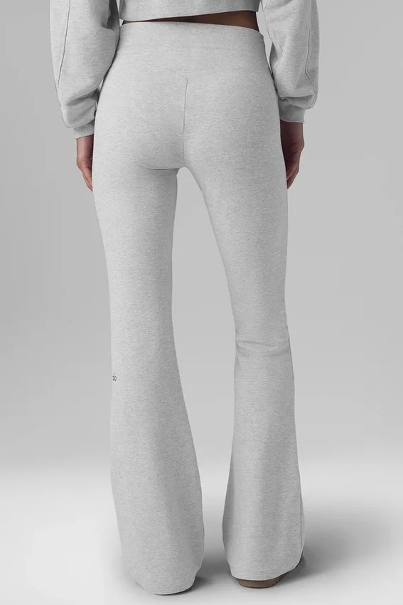 Spodnie dresowe Sway Bootcut – szary melanż sportowy
