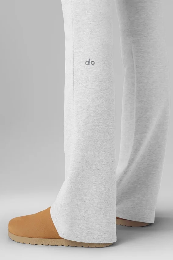 Spodnie dresowe Sway Bootcut – szary melanż sportowy