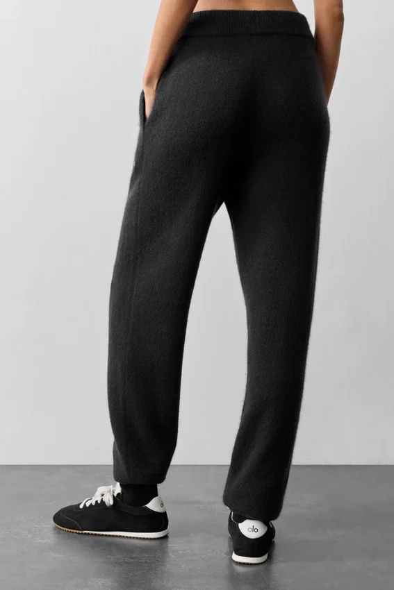 Spodnie dresowe Wool Cashmere New Class – czarne