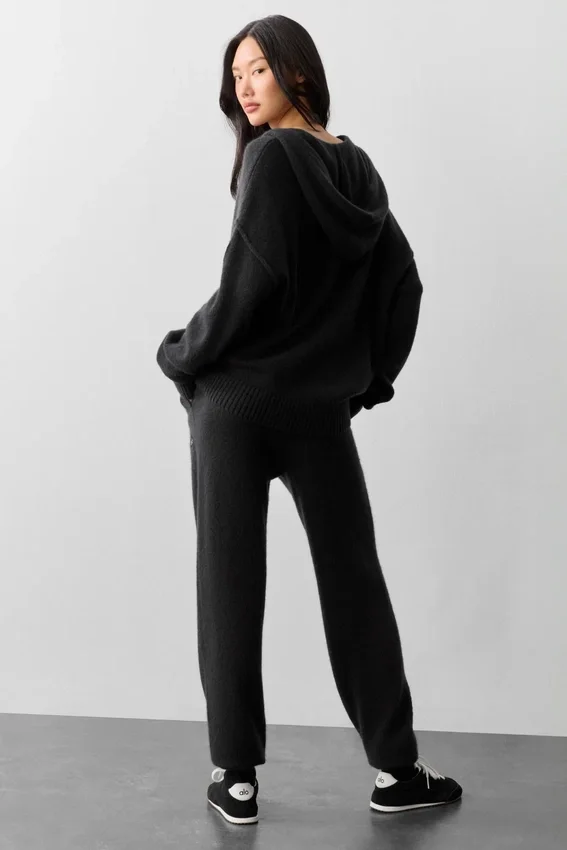 Spodnie dresowe Wool Cashmere New Class – czarne