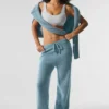Spodnie dresowe z wełny i kaszmiru z kolekcji New Class – kolor Celestial Blue Granite Heather