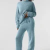 Spodnie dresowe z wełny i kaszmiru z kolekcji New Class – kolor Celestial Blue Granite Heather