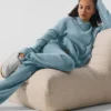 Spodnie dresowe z wełny i kaszmiru z kolekcji New Class – kolor Celestial Blue Granite Heather