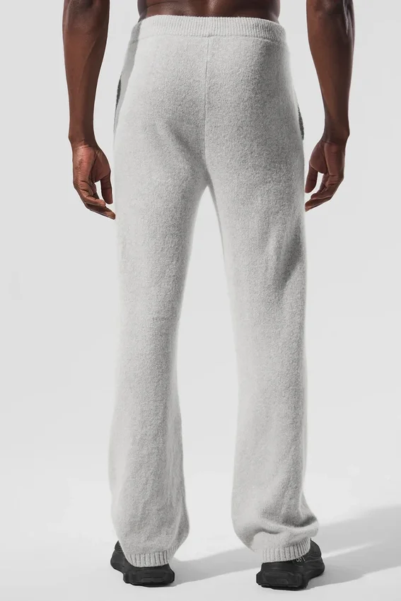 Spodnie dresowe z wełny i kaszmiru z kolekcji New Class – kolor Pearl Grey Heather
