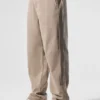Spodnie Edition z suede'owego materiału o prostym kroju – Gravel