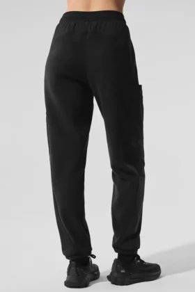 Spodnie Polar Fleece Wintry Mix – czarne