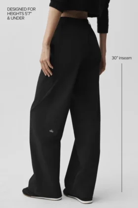 Spodnie Pursuit High-Waist (krój regular) – czarne