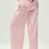 Spodnie Silk Luminous (długie) – różowy szampan