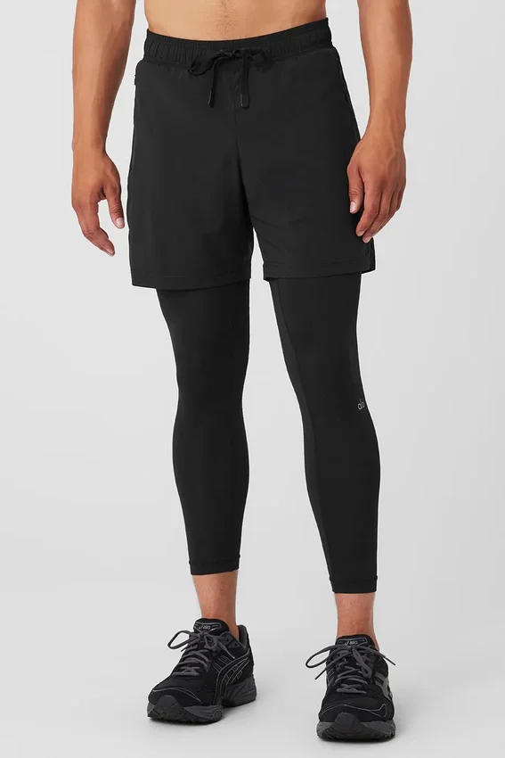 Spodnie Stability 2 w 1 – Black/Black
