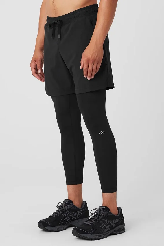 Spodnie Stability 2 w 1 – Black/Black