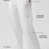 Spodnie Suit up (krój regular) – białe/czarne