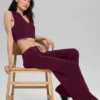 Spodnie typu „supernatural sweater” – bordowe