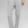 Spodnie „Winter Bliss” z dzianiny warkoczowej – kolor Athletic Heather Grey