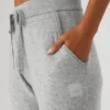 Spodnie z kaszmiru High-Waist z kolekcji Jet Set – szary gołębi melanż