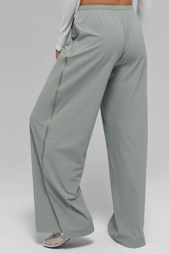 Spodnie z szerokimi nogawkami Breezy (długie) – Lunar Grey