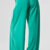 Spodnie z szerokimi nogawkami Breezy (długie) – Spruce Green