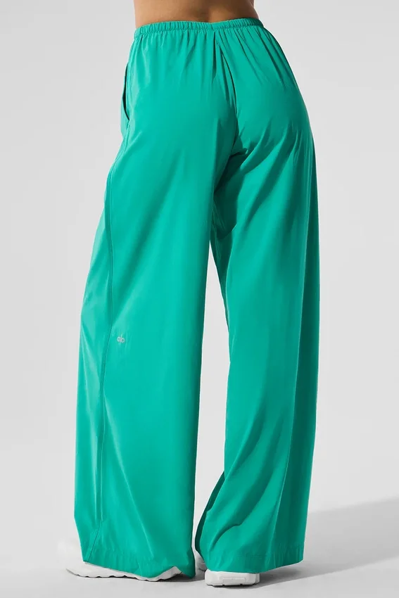 Spodnie z szerokimi nogawkami Breezy (długie) – Spruce Green
