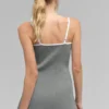 Sukienka Highline z prążkowanej dzianiny sweterkowej – Lunar Grey/White