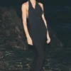 Sukienka maxi z wiązaniem na szyi „Summer Soiree” – czarna