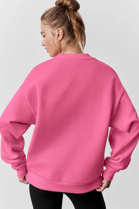 Swetr Accolade z okrągłym dekoltem – kolor „Paradise Pink”
