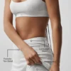 Swetr „Be Mine Hot” z dzianiny typu pointelle – białe, półprzezroczyste
