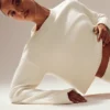 Swetr Cashmere Embrace – kolor kości słoniowej