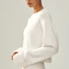 Swetr Cashmere Embrace – kolor kości słoniowej