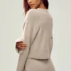 Swetr Cashmere Embrace – kolor owsowy melanżowy