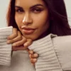 Swetr Cashmere Embrace – kolor owsowy melanżowy