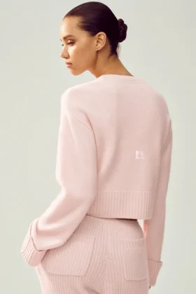 Swetr Cashmere Embrace – matowy róż
