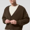 Swetr kardigan Scholar – kolor espresso