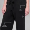 Swetr „Snuggle Up” i High-Waist spodnie z szerokimi nogawkami – Czarne