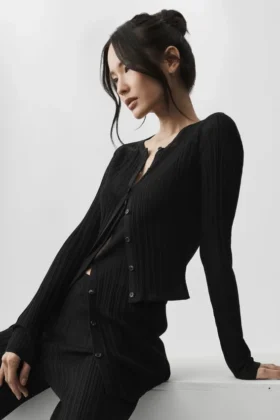 Swetr „Sunlit Cardigan” – czarny
