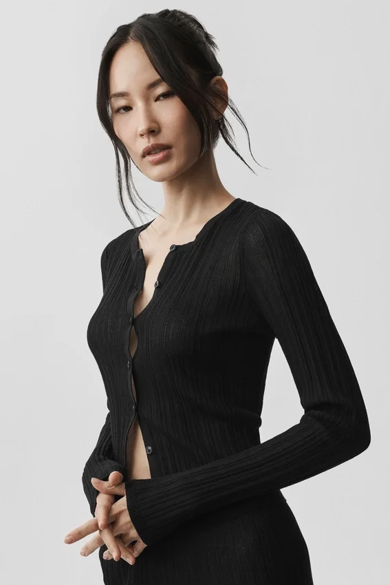 Swetr „Sunlit Cardigan” – czarny