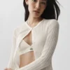 Swetr Sunlit Cardigan – kolor kości słoniowej