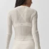 Swetr Sunlit Cardigan – kolor kości słoniowej