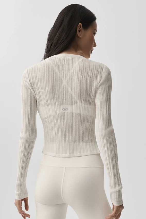 Swetr Sunlit Cardigan – kolor kości słoniowej