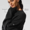 Swetr unisex z wełny i kaszmiru z okrągłym dekoltem z serii New Class – czarny