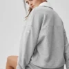 Swetr z długim rękawem Take It Easy Henley – kolor Athletic Heather Grey/White
