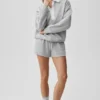 Swetr z długim rękawem Take It Easy Henley – kolor Athletic Heather Grey/White